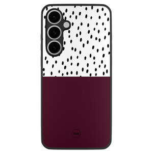Casevibes Samsung Galaxy S24 FE backcover hoesje - Burgundy dots
