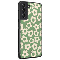 TMK Samsung Galaxy S21 FE backcover hoesje - Retro cute flowers