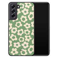 TMK Samsung Galaxy S21 FE backcover hoesje - Retro cute flowers