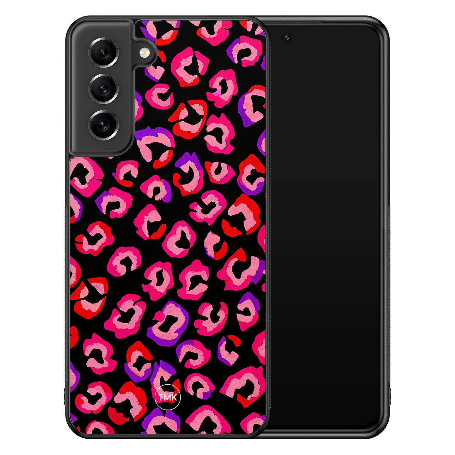 TMK Samsung Galaxy S21 FE backcover hoesje - Luipaard neon