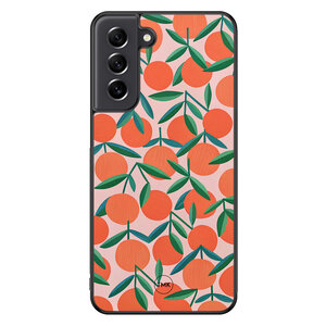 Casevibes Samsung Galaxy S21 FE backcover hoesje - Sweet oranges