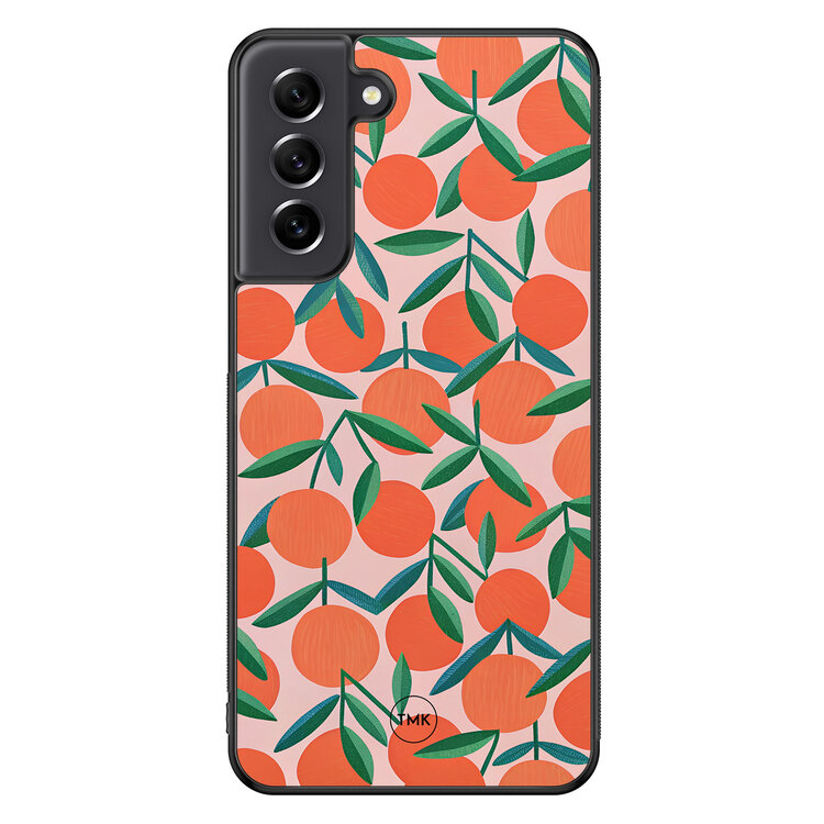 TMK Samsung Galaxy S21 FE backcover hoesje - Sweet oranges