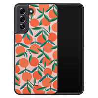 TMK Samsung Galaxy S21 FE backcover hoesje - Sweet oranges