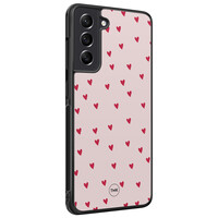 TMK Samsung Galaxy S21 FE backcover hoesje - Cute hearts