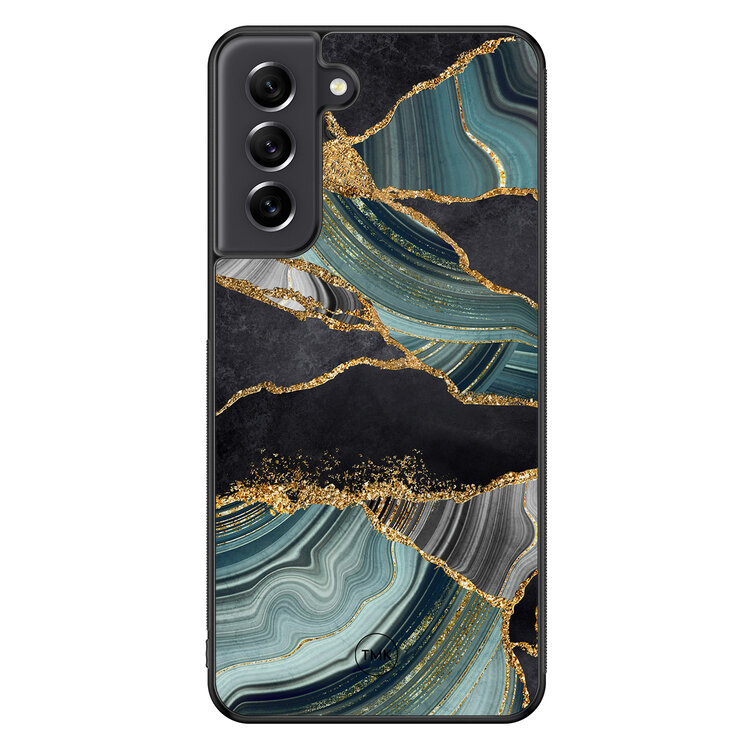 TMK Samsung Galaxy S21 FE backcover hoesje - Marble Jade Stone