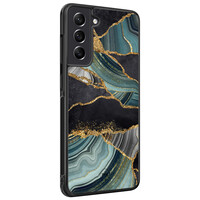 TMK Samsung Galaxy S21 FE backcover hoesje - Marble Jade Stone