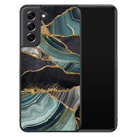 TMK Samsung Galaxy S21 FE backcover hoesje - Marble Jade Stone