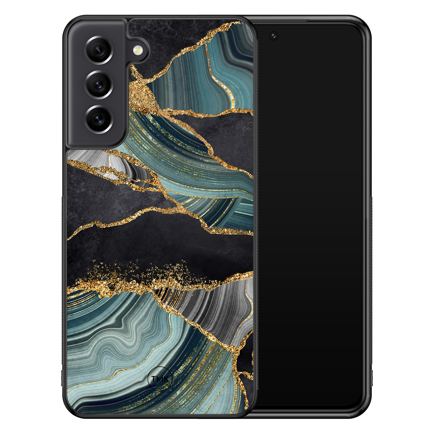 TMK Samsung Galaxy S21 FE backcover hoesje - Marble Jade Stone