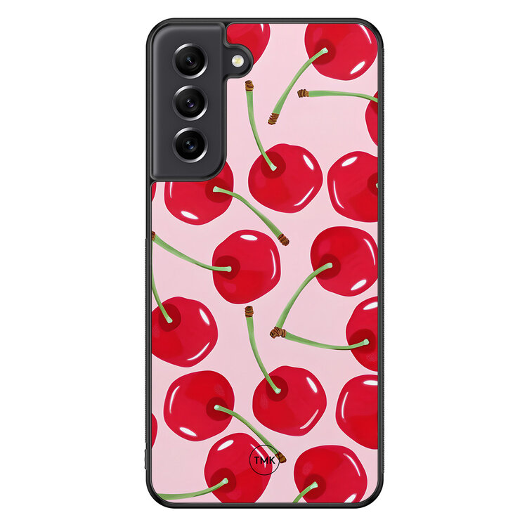 Casevibes Samsung Galaxy S21 FE backcover hoesje - Sweet cherry