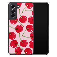 TMK Samsung Galaxy S21 FE backcover hoesje - Sweet cherry