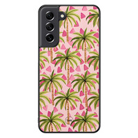 TMK Samsung Galaxy S21 FE backcover hoesje - Palmbomen