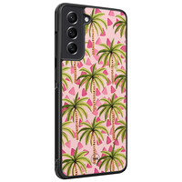 TMK Samsung Galaxy S21 FE backcover hoesje - Palmbomen
