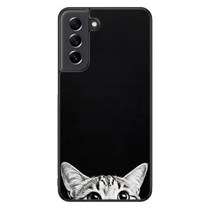 Casevibes Samsung Galaxy S21 FE backcover hoesje - Kat kiekeboe