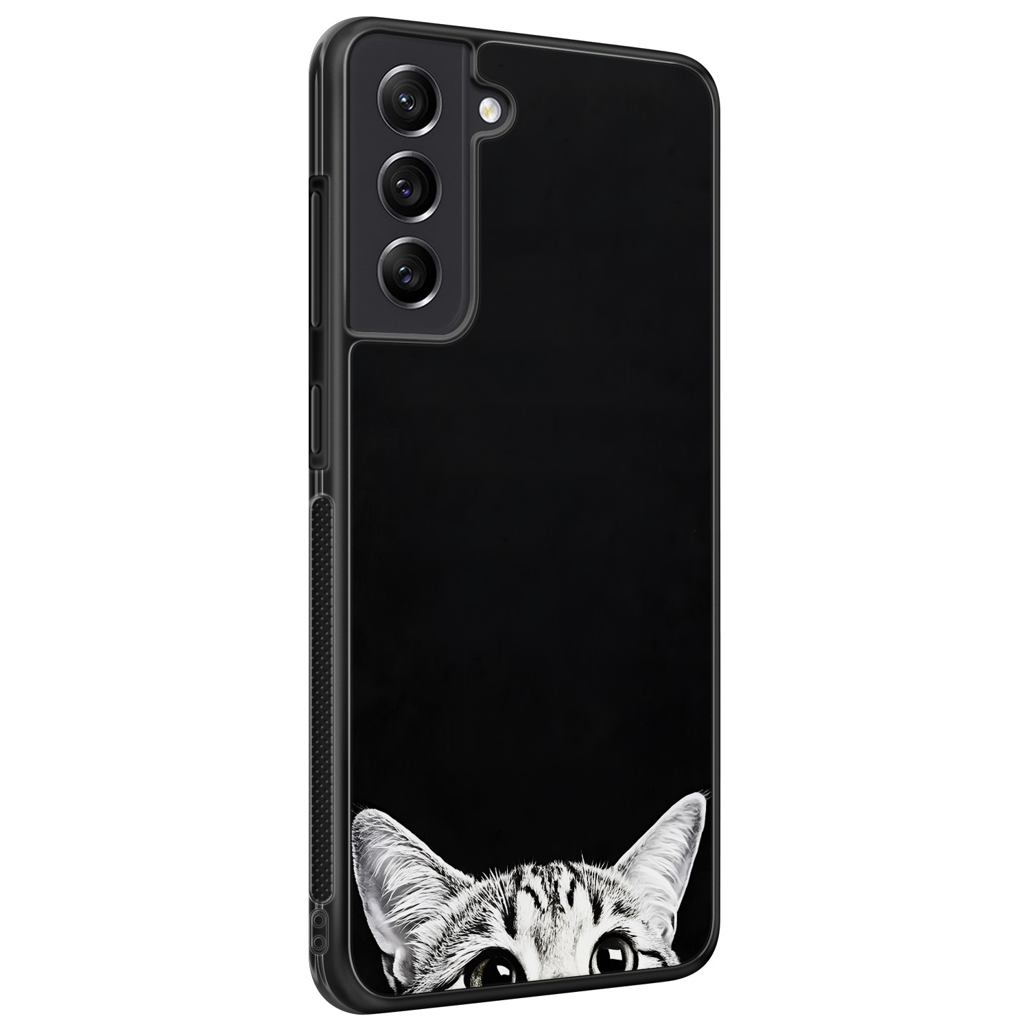 TMK Samsung Galaxy S21 FE backcover hoesje - Kat kiekeboe