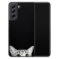 TMK Samsung Galaxy S21 FE backcover hoesje - Kat kiekeboe