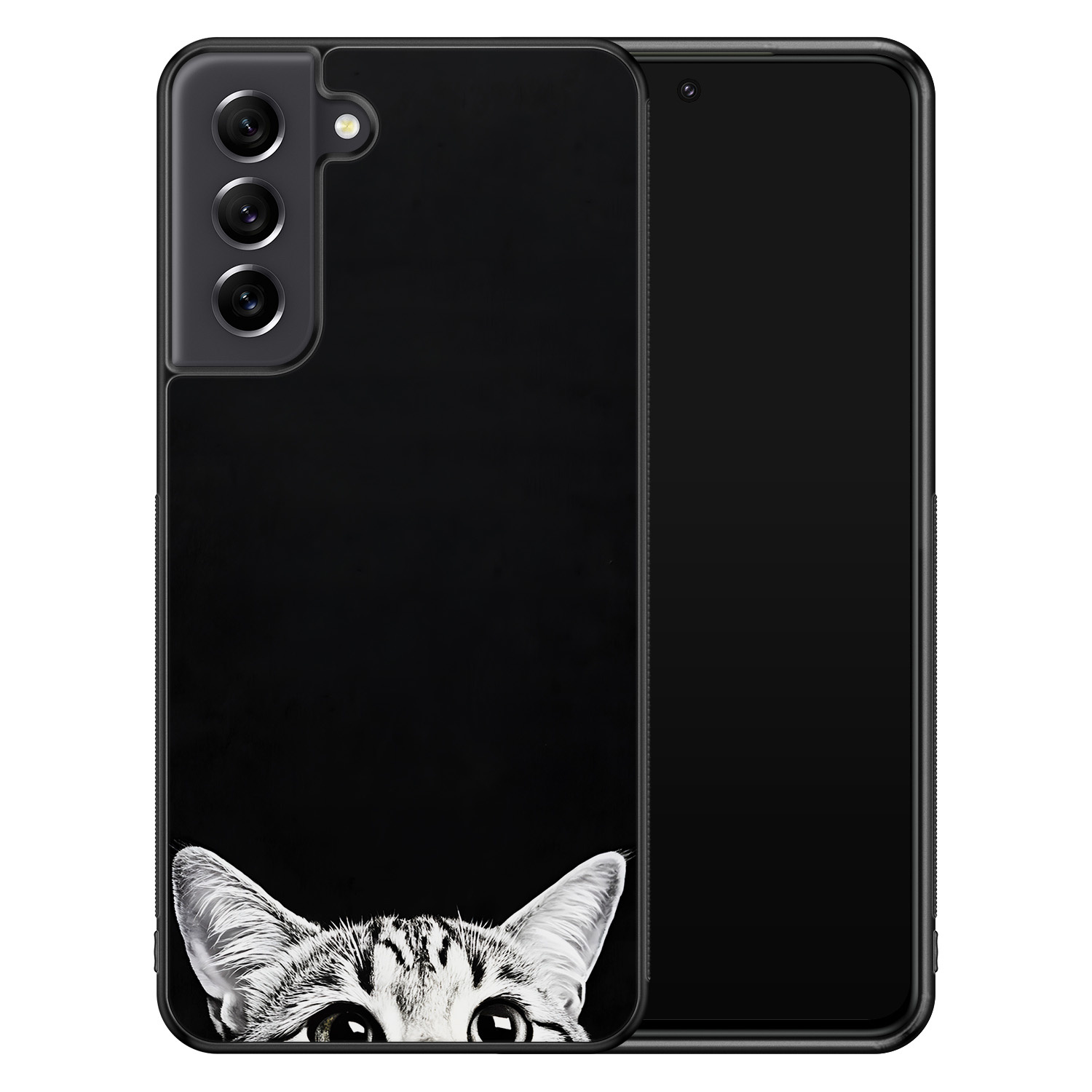 TMK Samsung Galaxy S21 FE backcover hoesje - Kat kiekeboe