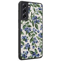 TMK Samsung Galaxy S21 FE backcover hoesje - Blueberries