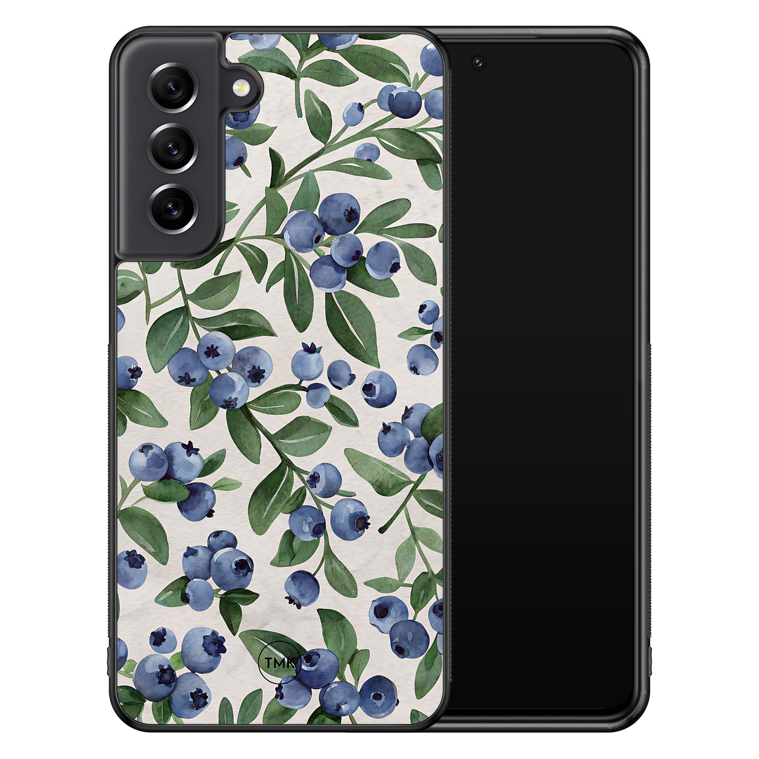 TMK Samsung Galaxy S21 FE backcover hoesje - Blueberries