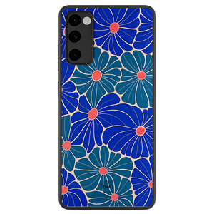TMK Samsung Galaxy S20 FE backcover hoesje - Indigo bloemen