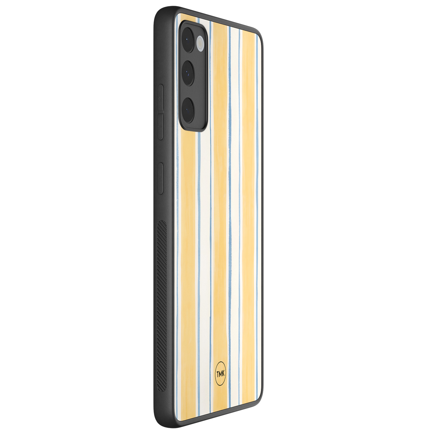 TMK Samsung Galaxy S20 FE backcover hoesje - Gestreept geel