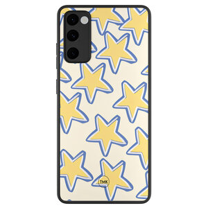 Casevibes Samsung Galaxy S20 FE backcover hoesje - Retro stars geel