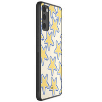 TMK Samsung Galaxy S20 FE backcover hoesje - Retro stars geel