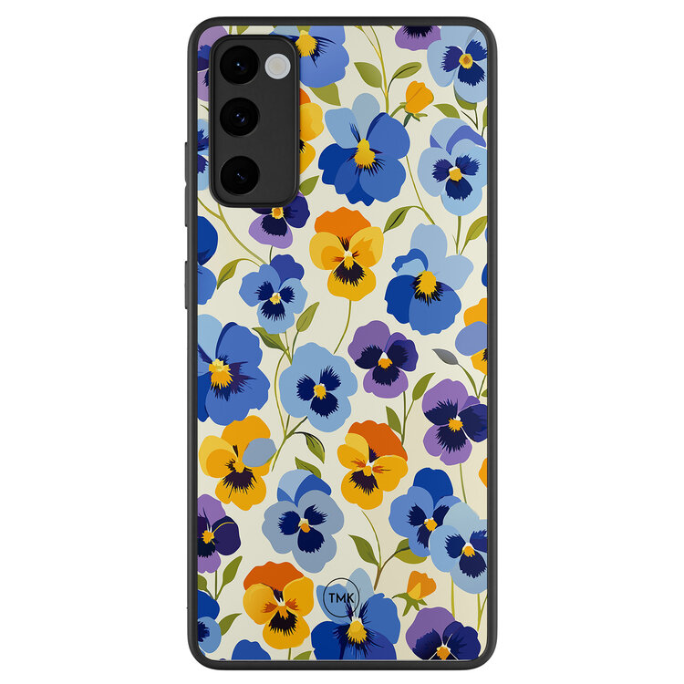 TMK Samsung Galaxy S20 FE backcover hoesje - Viooltjesmix bloemen