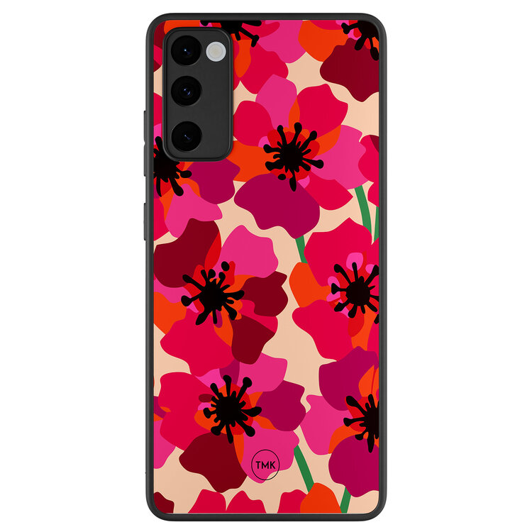 TMK Samsung Galaxy S20 FE backcover hoesje - Pink floral bliss