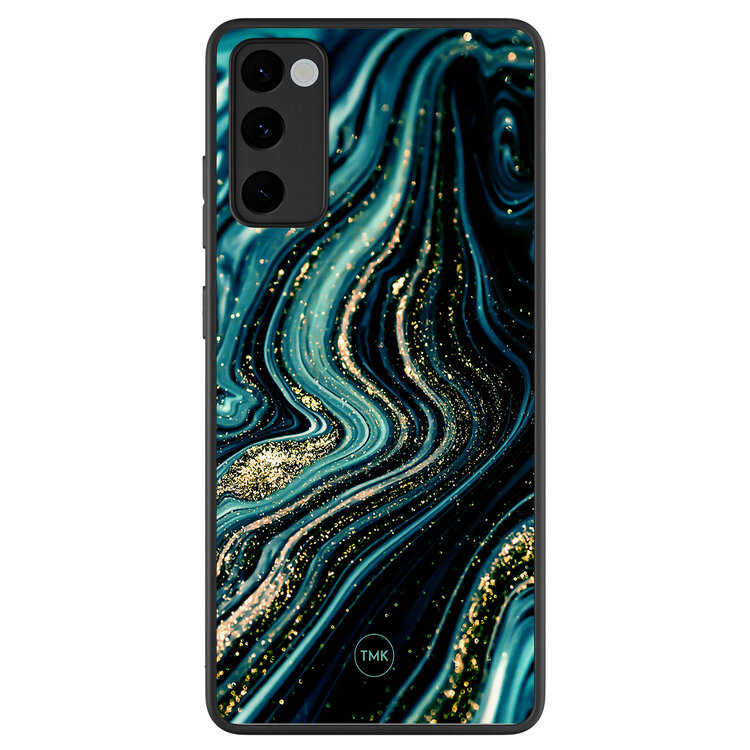 Casevibes Samsung Galaxy S20 FE backcover hoesje - Blue marble waves