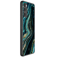 TMK Samsung Galaxy S20 FE backcover hoesje - Blue marble waves