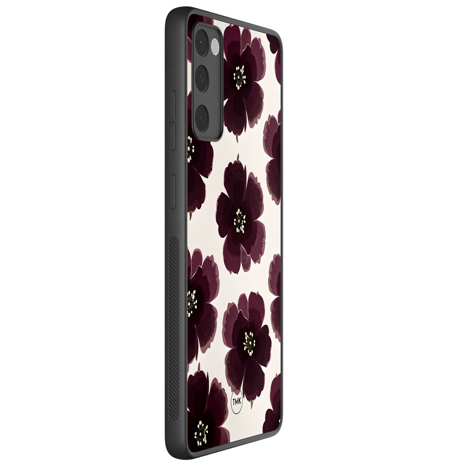 TMK Samsung Galaxy S20 FE backcover hoesje - Burgundy flowers