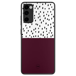 TMK Samsung Galaxy S20 FE backcover hoesje - Burgundy dots