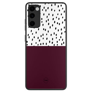 Casevibes Samsung Galaxy S20 FE backcover hoesje - Burgundy dots