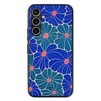 TMK Samsung Galaxy S23 FE backcover hoesje - Indigo bloemen