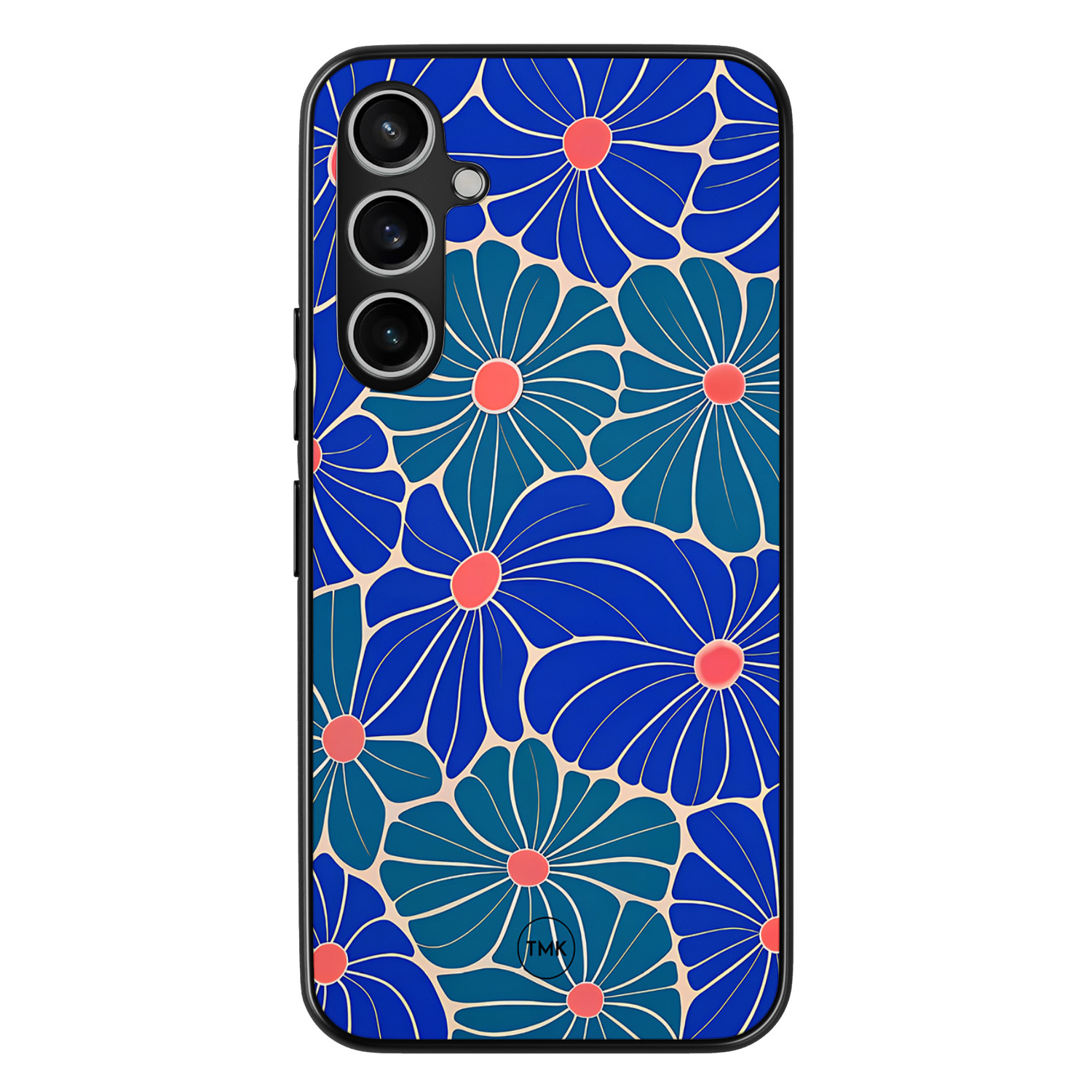 TMK Samsung Galaxy S23 FE backcover hoesje - Indigo bloemen
