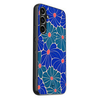 TMK Samsung Galaxy S23 FE backcover hoesje - Indigo bloemen