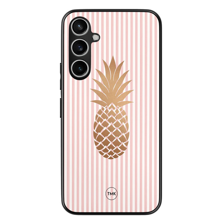 Casevibes Samsung Galaxy S23 FE backcover hoesje - Ananas roze