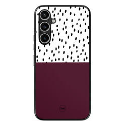 TMK Samsung Galaxy S23 FE backcover hoesje - Burgundy dots