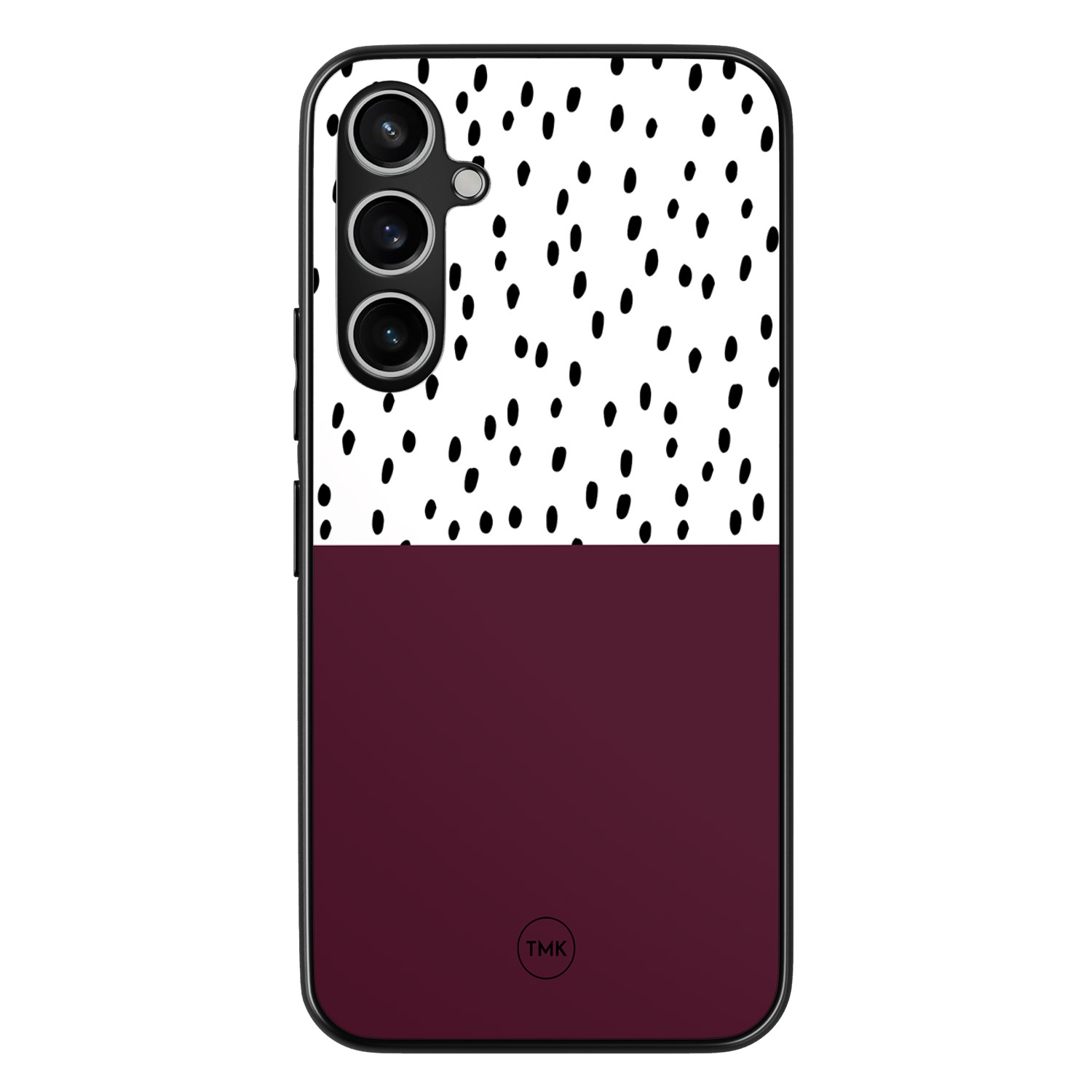 TMK Samsung Galaxy S23 FE backcover hoesje - Burgundy dots