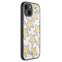TMK iPhone 13 glazen hardcase - Retro stars
