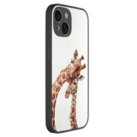 TMK iPhone 13 glazen hardcase - Giraffen