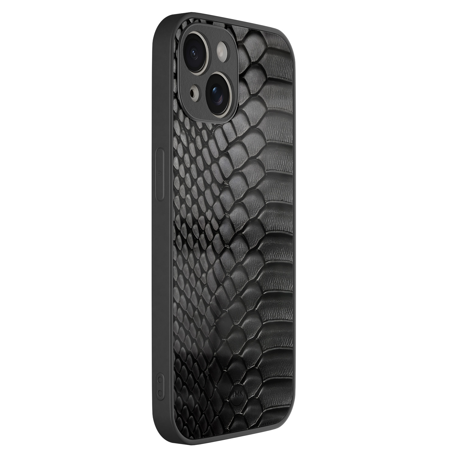 TMK iPhone 13 glazen hardcase - Black snake