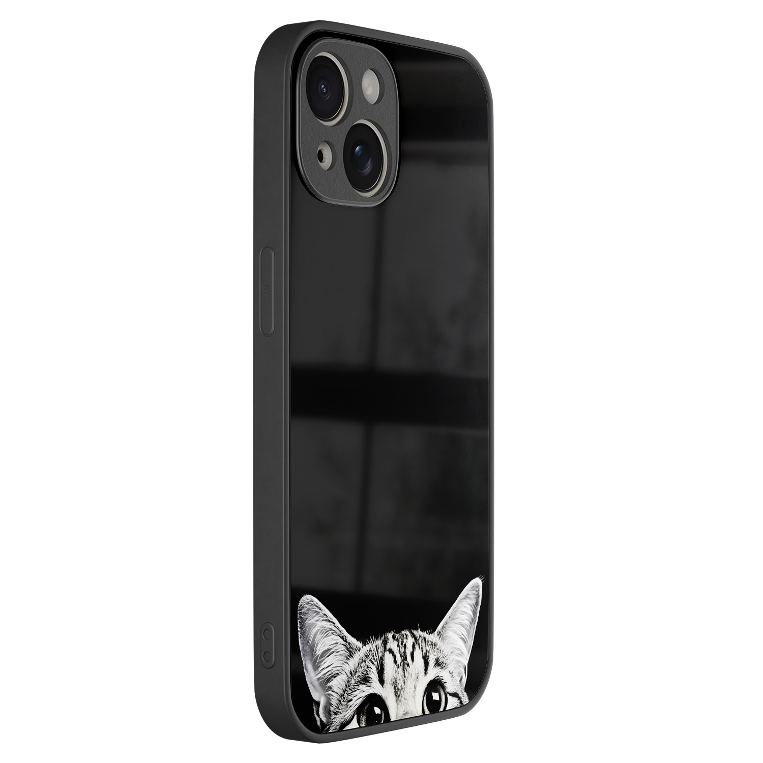 TMK iPhone 13 glazen hardcase - Kat kiekeboe