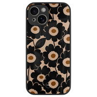 TMK iPhone 13 glazen hardcase - Bloom luxe