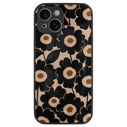 TMK iPhone 13 glazen hardcase - Bloom luxe