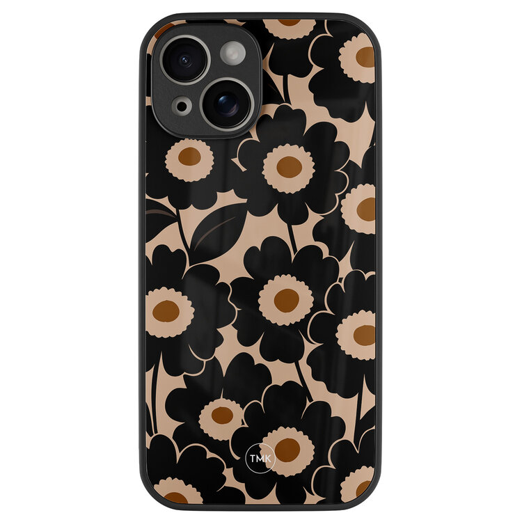 TMK iPhone 13 glazen hardcase - Bloom luxe