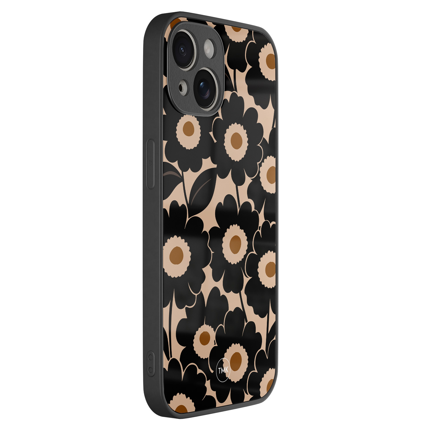 TMK iPhone 13 glazen hardcase - Bloom luxe