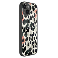 TMK iPhone 13 glazen hardcase - Modern dots