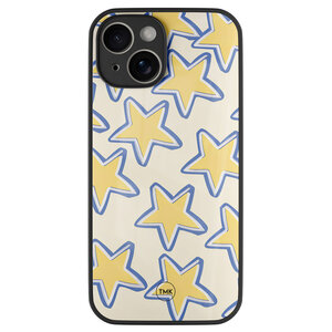 TMK iPhone 14 glazen hardcase - Retro stars