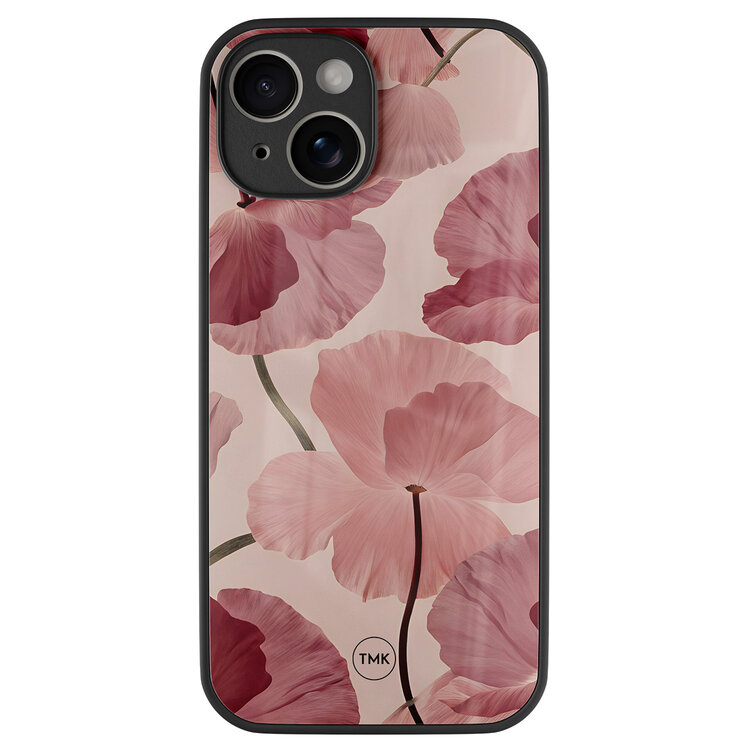 TMK iPhone 14 glazen hardcase - Vintage blossom